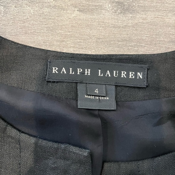 Ralph Lauren black label linen cropped blazer jacket - Picture 9 of 11